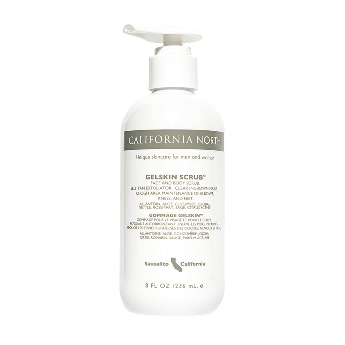 California North Gelskin Scrub (GSS) 8 oz. Pump Bottle