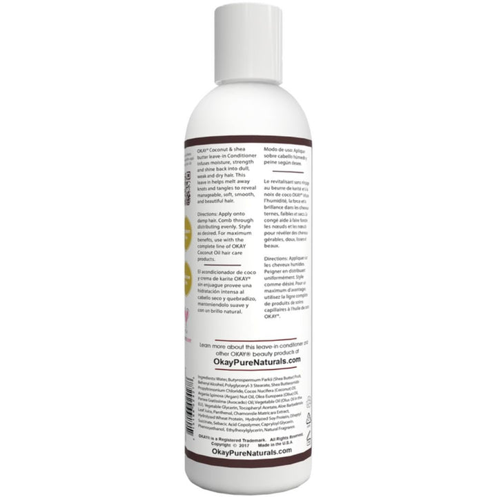 Okay Coconut Leave In Conditioner Shea Butter 8 Ounce