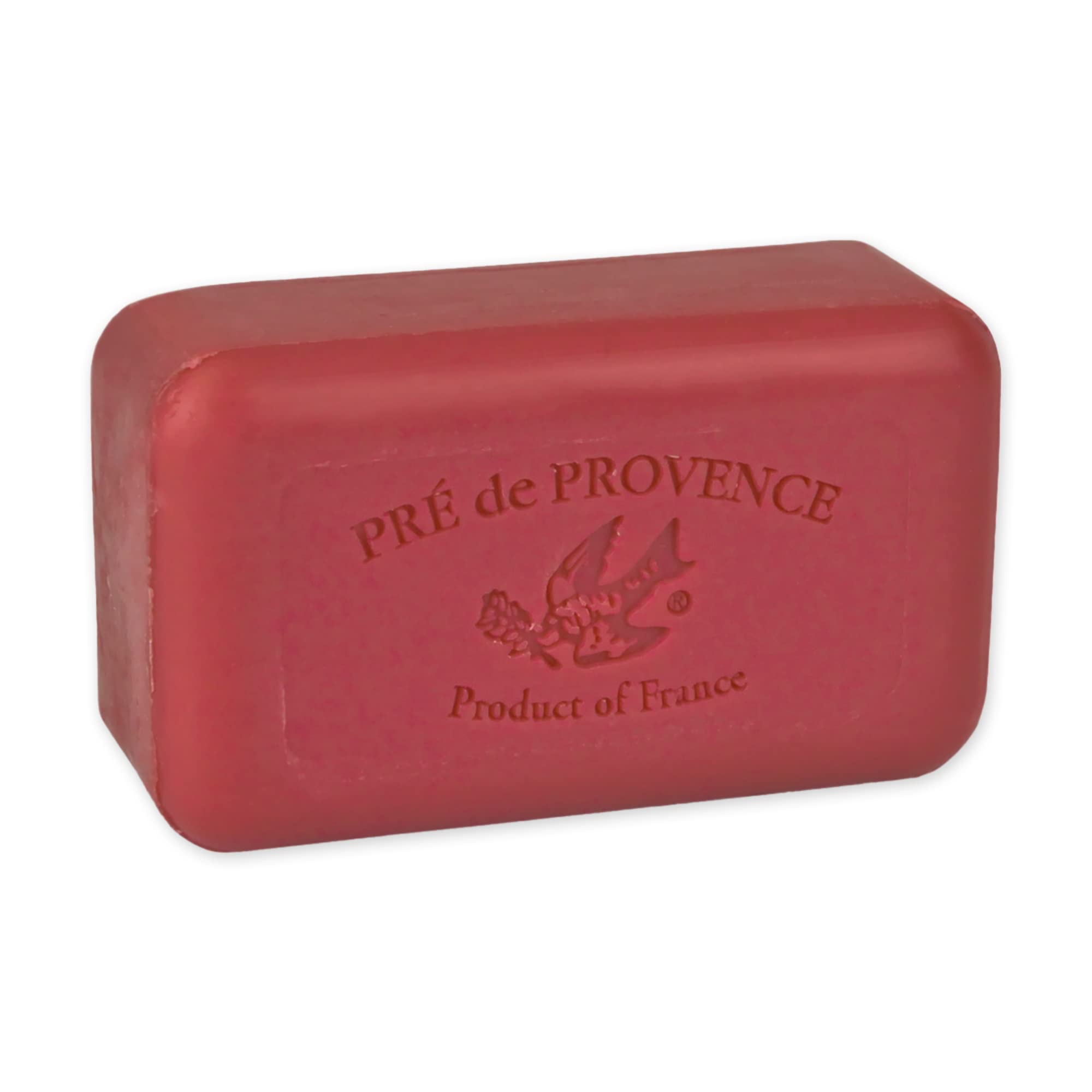 Pre de Provence Artisanal French Soap Bar Enriched with Shea Butter, Raspberry, 150 Gram