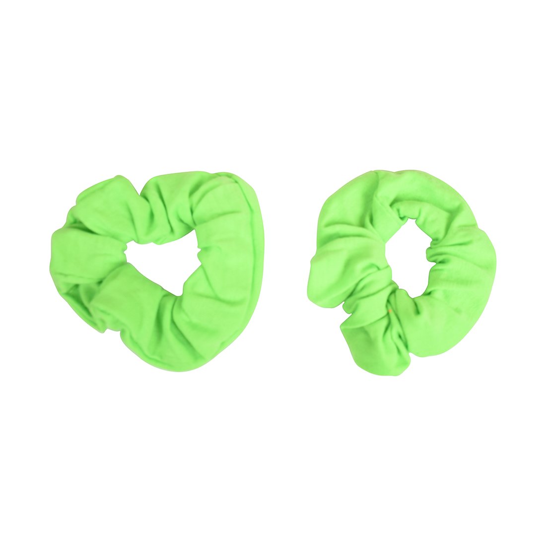 Set of 8 Neon Color Solid Scrunchies