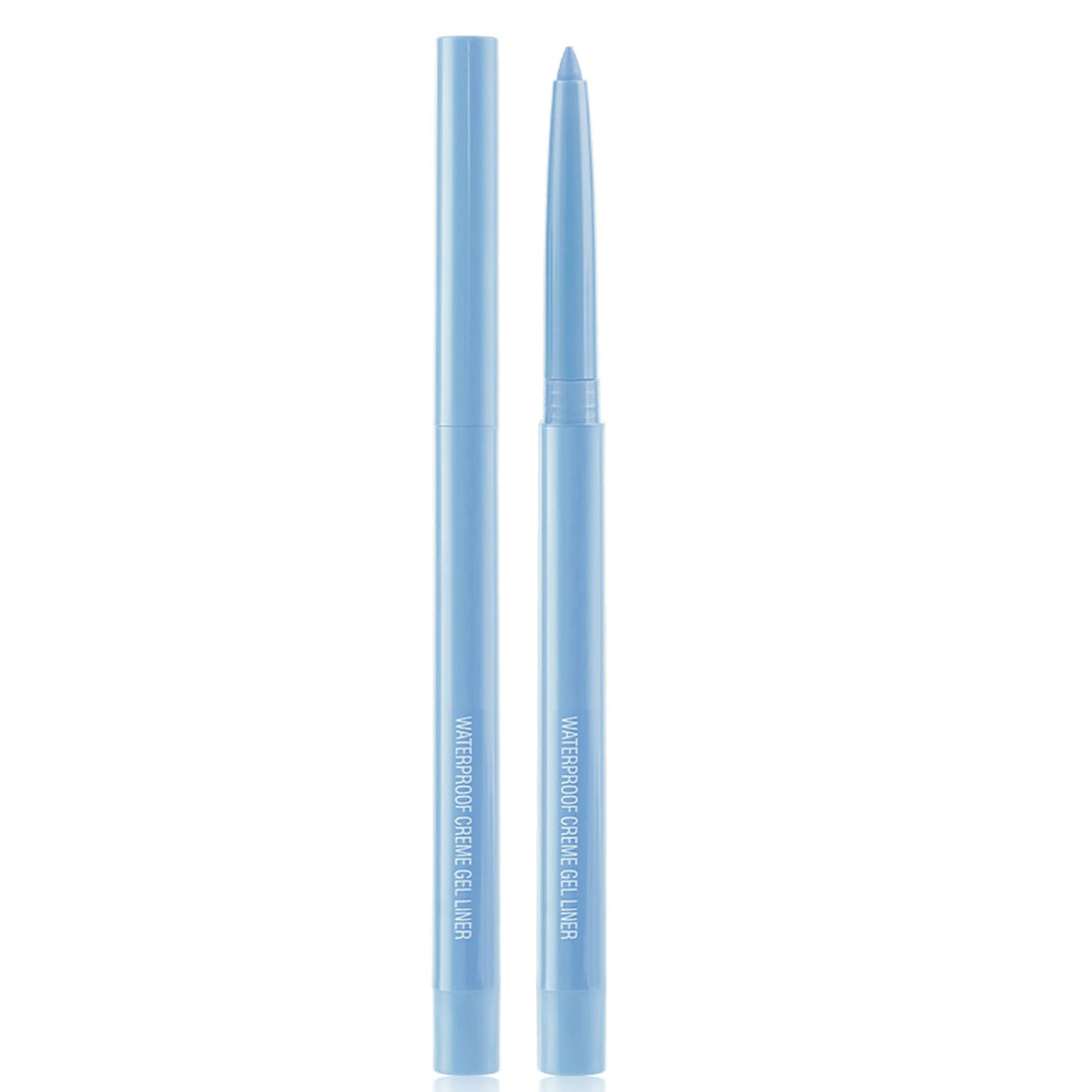 DekRion Eyeliner Pencil, Waterproof Eyeliner Long-lasting, Light-blue Eyeliners, High-Pigmented Colorful Eyeliners Easy To Use Eye Liner Pen for Women, Light-blue