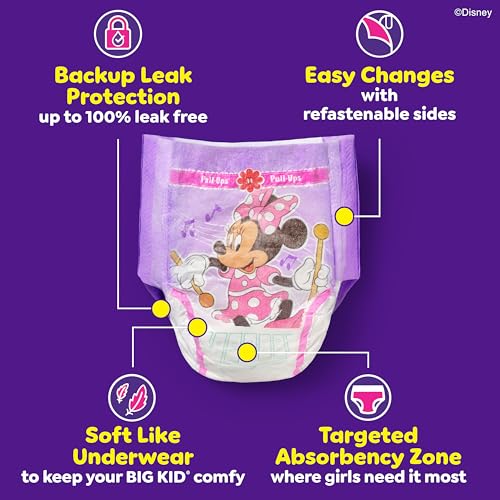 Pull-Ups Girls' Potty Training Pants, Size 2T-3T Training Underwear (16-34 lbs), 74 Count