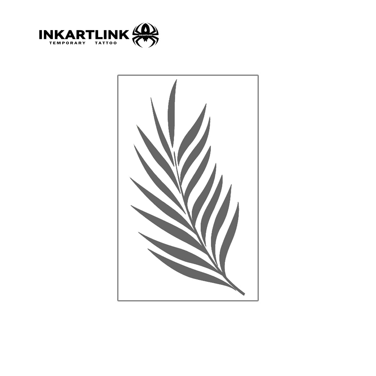 INKARTLINK Semi Permanent Tattoo, Temporary Tattoo, party tattoo, beautiful and realistic design, fun tattoo experience, cruelty-free, non-reflective, waterproof (Palm Leaf)