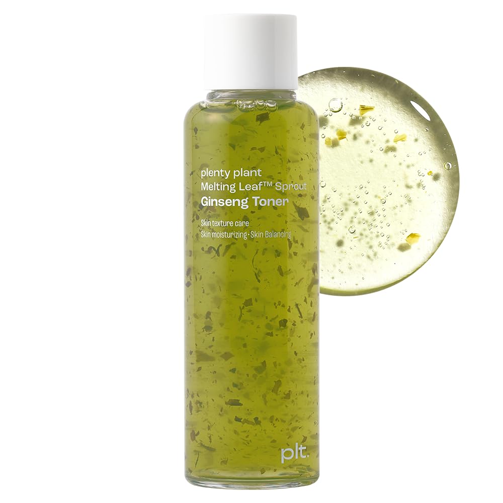 Plentyplant Melting Sprout Ginseng Face Toner, Beauty of Ginseng Essence Water Hydrating Face Toner for Oily and Aging Skin, Korean Moisturizing Skin Care for Men and Women 150ml, 5 fl.oz