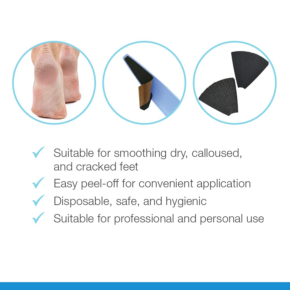 Flowery Foot File Easy Peel Pro Pad Combo Pack, 24 Count