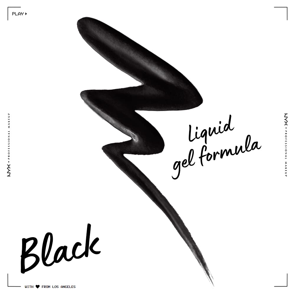 NYX PROFESSIONAL MAKEUP Epic Wear Liquid Liner, Waterproof Eyeliner, Up To 3 Day Wear, Black