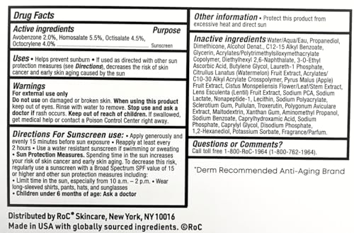 RoC Multi Correxion Revive + Glow Moisturizer with Vitamin C and SPF 30, 2 pack, 2.5 Fl OZ each