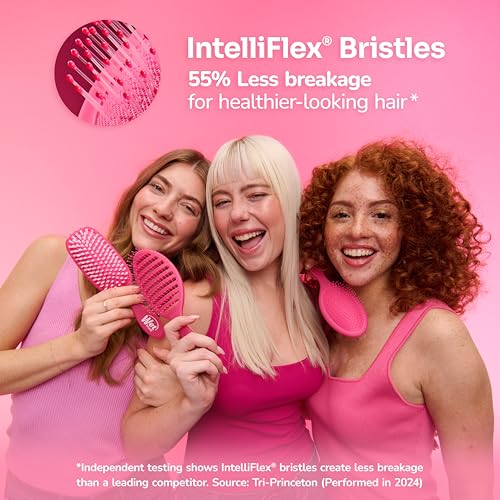 Wet Brush Detangling Brush, Original Detangler Brush (Sky) - Wet & Dry Tangle-Free Hair Brush for Women & Men - No Tangle Soft & Flexible Bristles for Straight, Curly, & Thick Hair