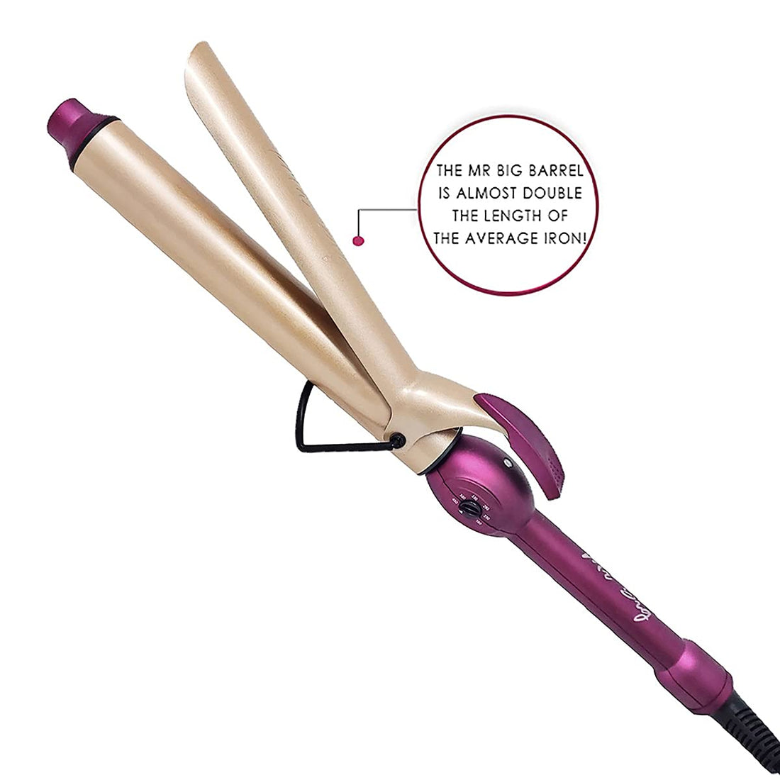 Mr Big Curling Iron, Extra Long Ceramic - The Best Curling Iron for Long Hair, 1.25 Diameter, 8 Barrel - The Longest on the Market