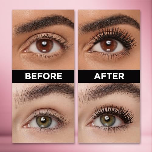 L'Oreal Paris Makeup Voluminous Lash Paradise Mascara, Voluptuous Volume, Intense Length, Feathery Soft Full Lashes, No Flaking, No Smudging, No Clumping, Mystic Black, 0.28 Fl Oz (Pack of 1)