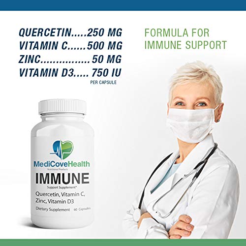 Ivory Caps Immune Support: Quercetin, Vitamin C, Zinc, Vitamin D3
