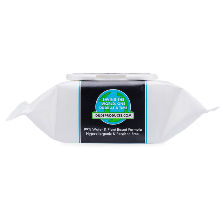 DUDE Face Wipes, Unscented for Sensitive Skin, Infused with Sea Salt & Aloe (1 Pack, 30 Wipes per Pack)