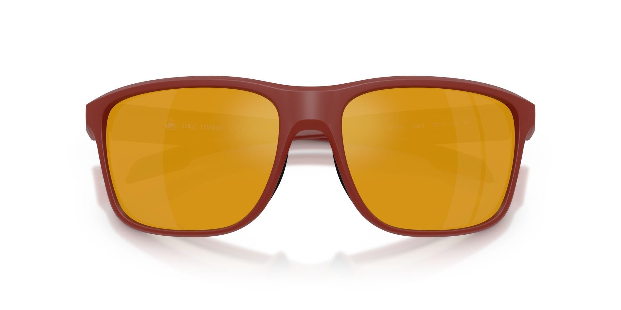 Native Eyewear Men's Gorge Square Sunglasses, Red Bluff/Bronze Mirrored Polarized, 59 mm