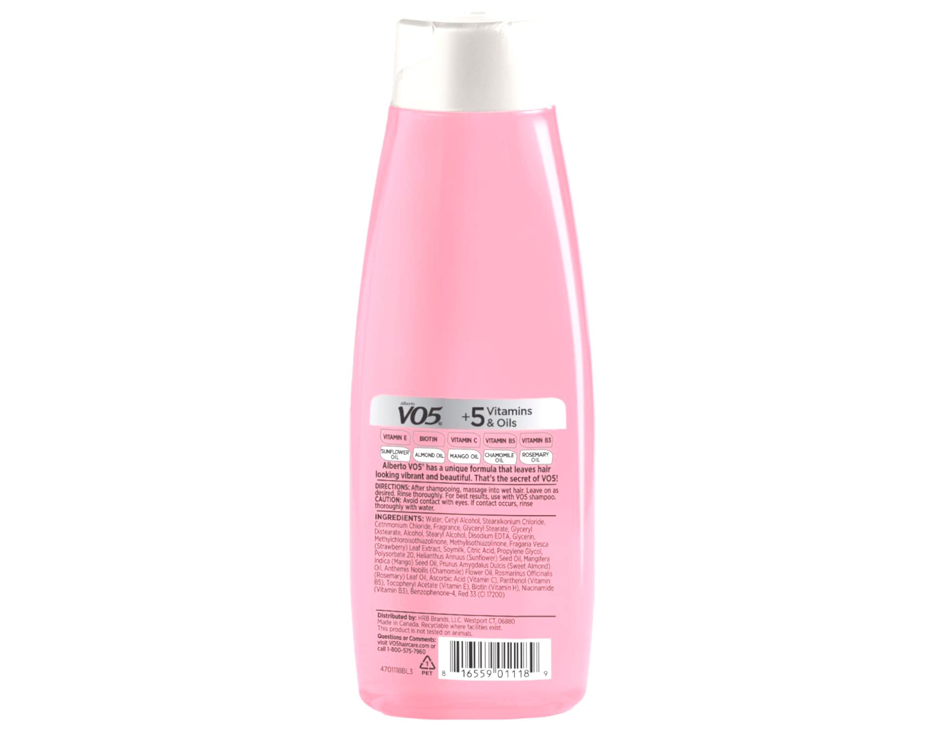 Moisture Milks Conditioner Cream, 12.5 oz, Strawberries by Vo5 (Pack of 2)