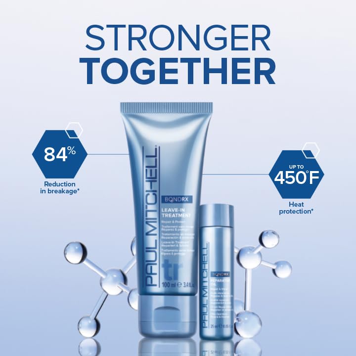 Paul Mitchell Bond Rx Leave-In Treatment, Repairs + Protects, For Chemically Treated + Damaged Hair, 3.4 fl. oz.