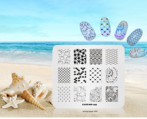 Size5: Kads Nail Stamping Image Plate Holder Plate Stand Tray for Stamping Template Printing Plate for Nail Stencil