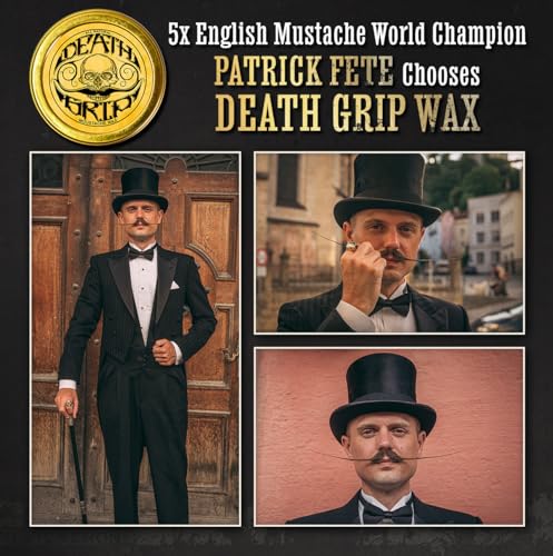 THE VINTAGE GROOMING CO. Mustache Wax Death Grip Extra Strong Hold Moustache Wax