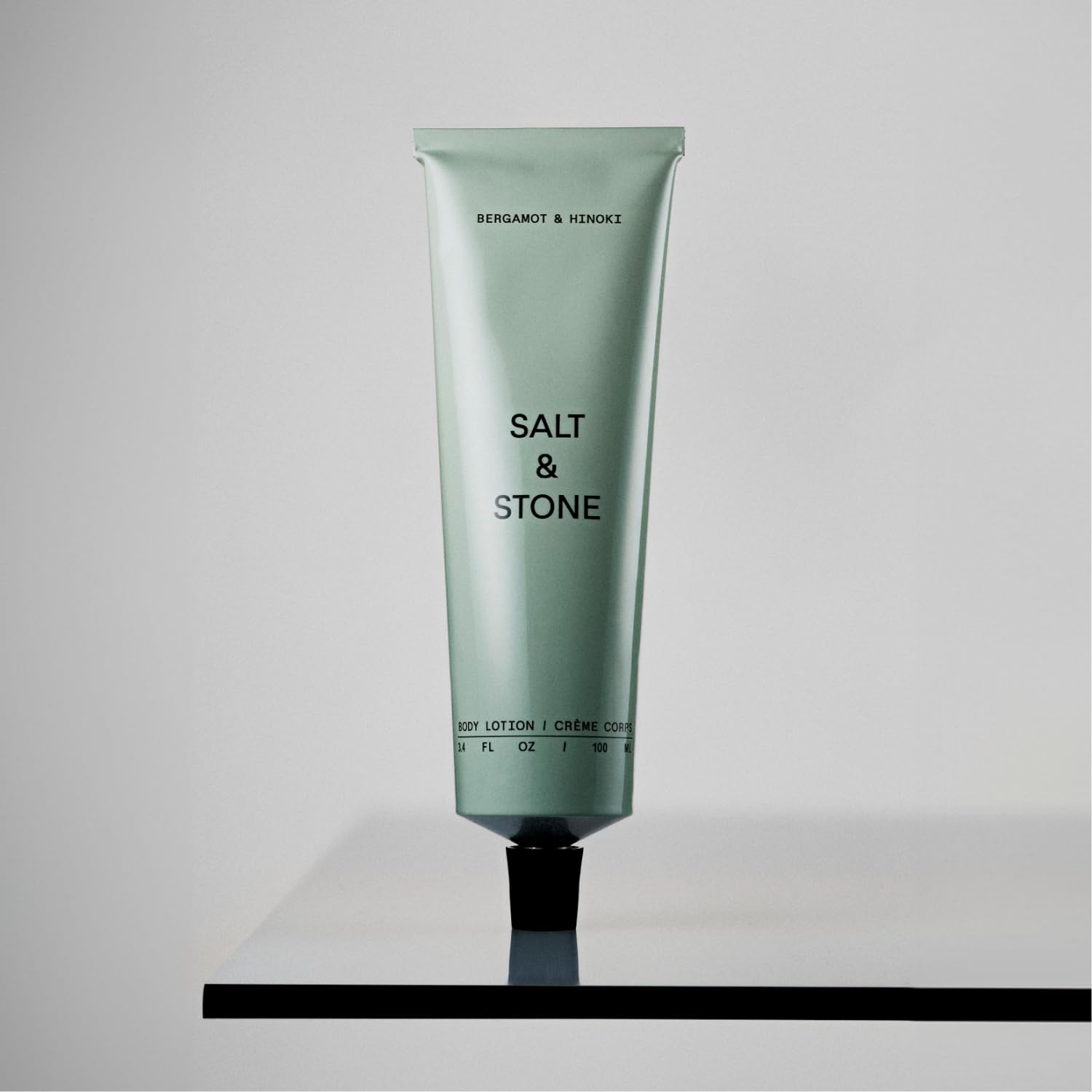 Salt & Stone Body Lotion for Women & Men | Hydrates, Nourishes & Softens Skin | Restores Dry Skin | Fast-Absorbing | Cruelty-Free & Vegan (100 ml) (Bergamot & Hinoki)