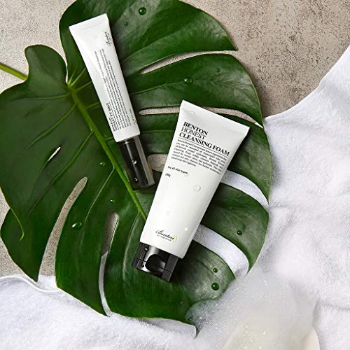 Benton Honest Cleansing Foam, 150g, Moisturizing, Soothing, Sensitive Skin, Dehydrated skin, Dermatologically Tested, Camelia Japonica Seed Oil, Palm oil derived surfactant