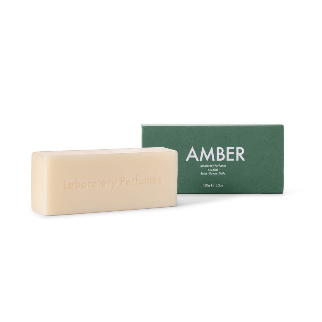 Laboratory Perfumes Amber Soap Bar | Infused with Amber Fragrance | Enriched with Shea Butter & Jojoba Oil | Palm Oil-Free, Plastic-Free & Skin-Kind (150g)