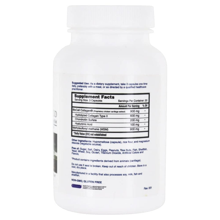 Nature's Lab Hyaluronic Acid with Biocell Collagen and MSM - Skin Hydration, Joint Health - 60 Capsules (20 Day Supply)