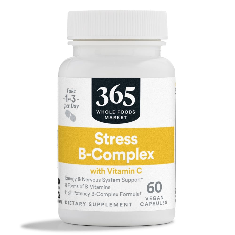 365 by Whole Foods Market, Vitamin B Stress Complex with Vitamin C, 60 Veg Capsules