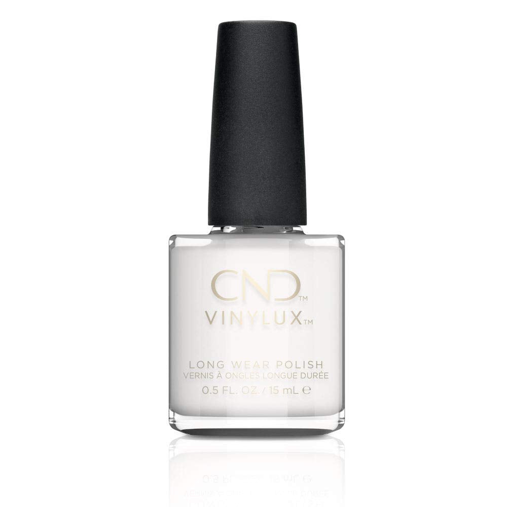 108 CND - VINYLUX CREAM PUFF Weekly Polish Bright White Nail Coat Manicure 0.5oz