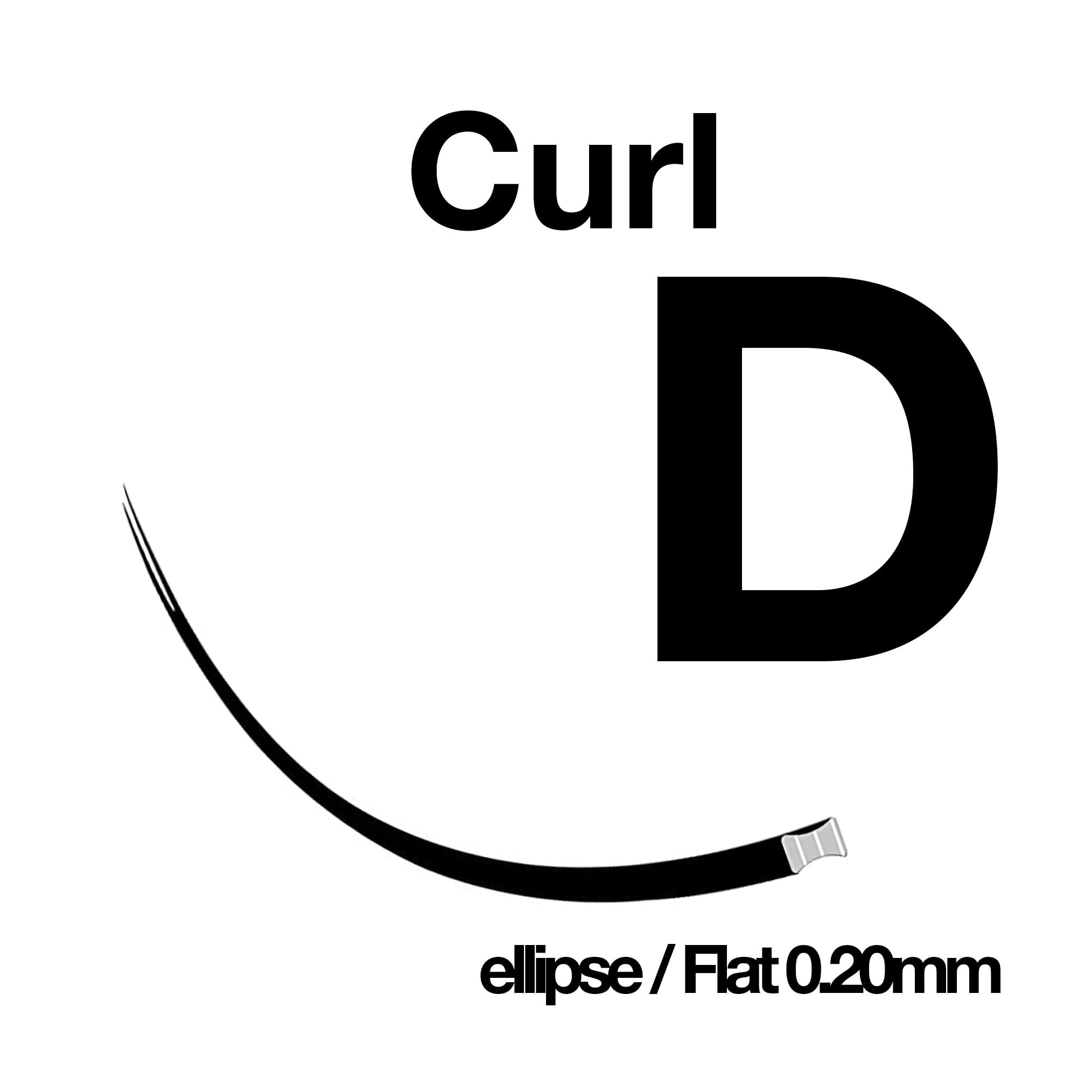 DESIRES LASHES By EMILYSTORES Ellipse 0.20mm Thickness D Curl Length 17mm Flat Shaped Volume Eyelash Extensions Single Size In One Tray Silk Mink Fake Eye Lashes by DESIRES LASHES By EMILYSTORES