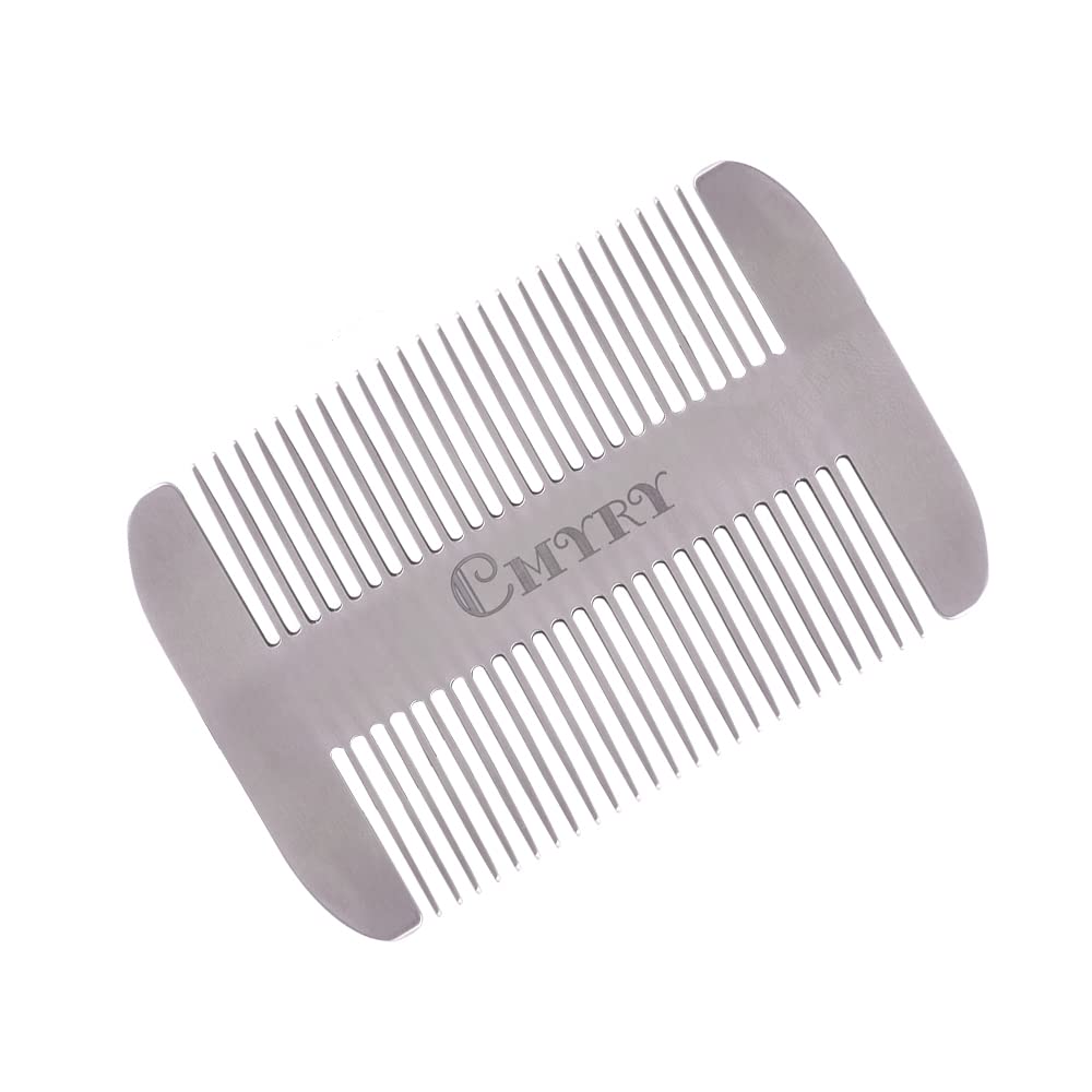 Wallet Durable Stainless Steel Comb for Hair & Beard Pocket Men Comb(travel metal wallet)