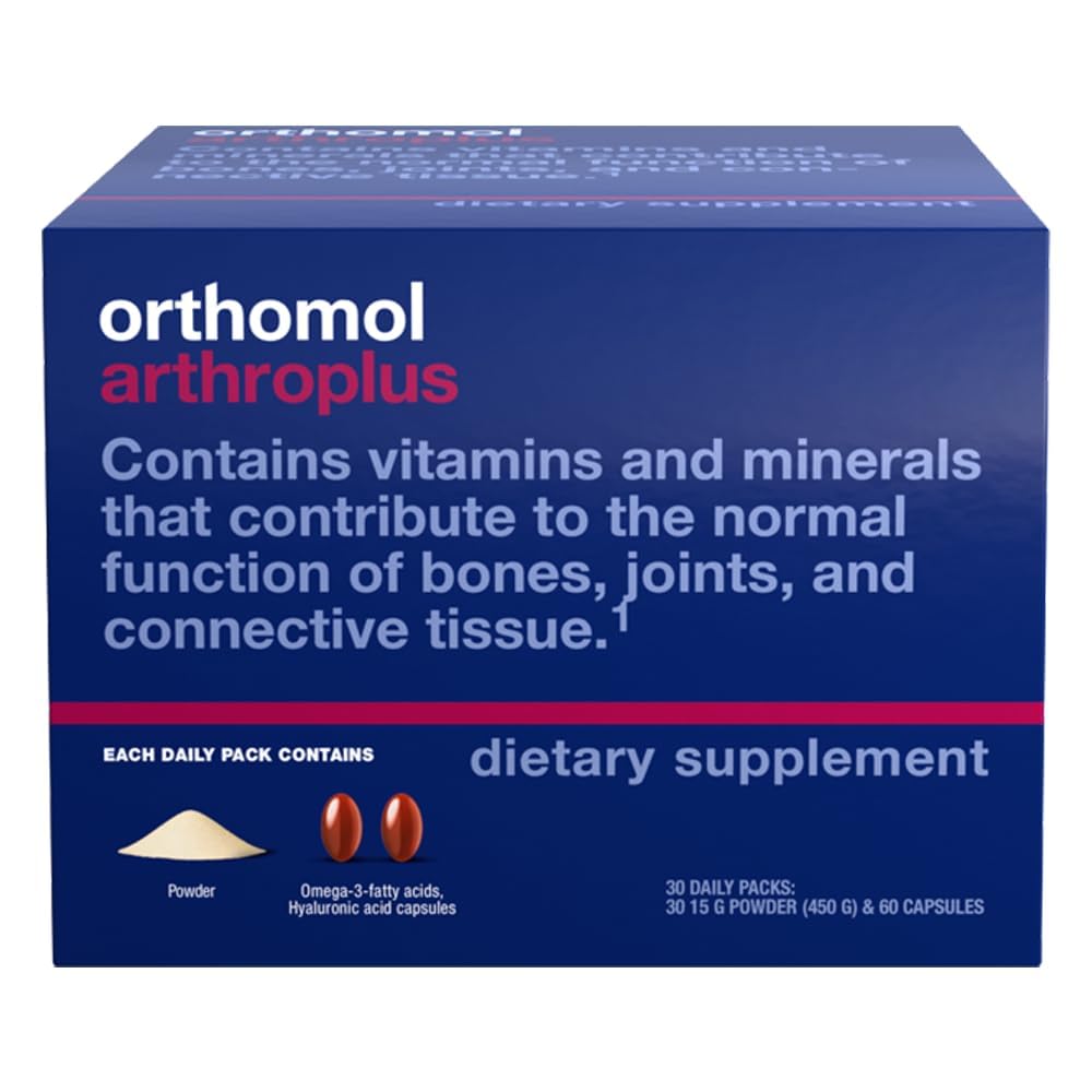 Orthomol Arthroplus, 30-Day Supply, Advanced Bone & Joint Health Supplement with Collagen, Glucosamine & Chondroitin, Advanced Version of Orthomol Osteo
