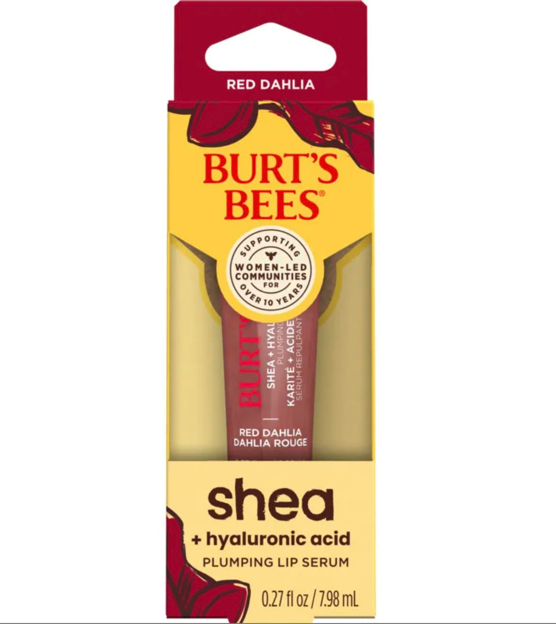 BURTS BEES Clear Shea & Hyaluronic Acid Plumping Lip Serum, 0.27 FZ