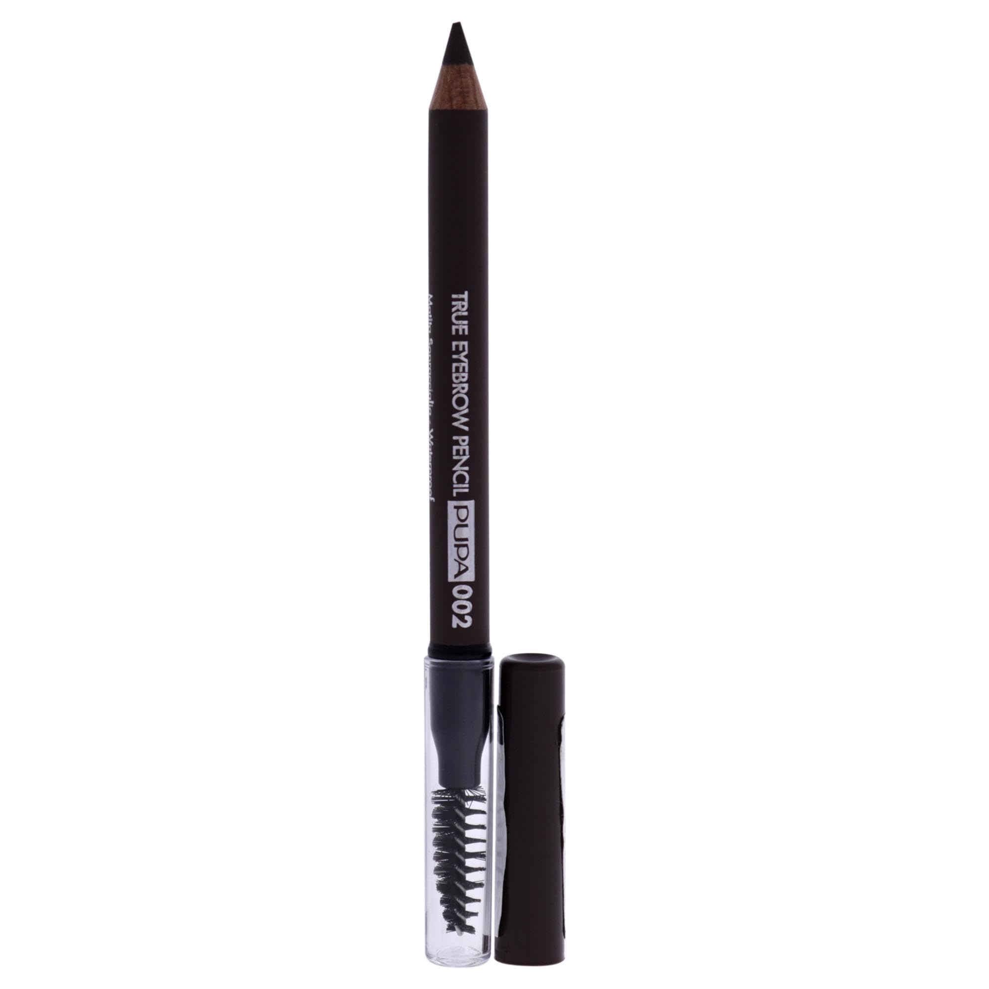 PUPA Milano True Eyebrow Pencil Waterproof - 002 Brown for Unisex 0.023 oz Eyebrow Pencil