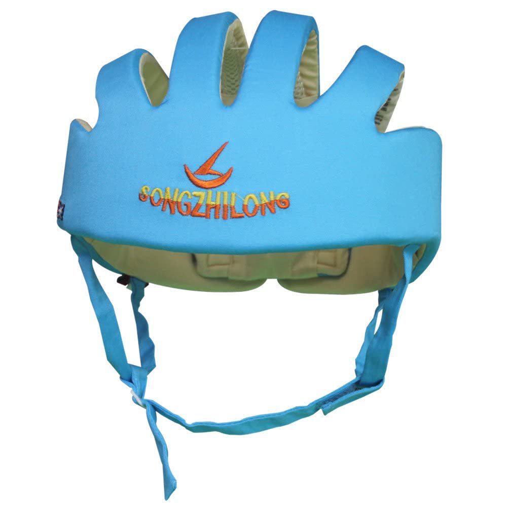 Huifen Adjustable Baby Head Protector, Baby Helmets for Crawling Walking Lightweight Safety Baby Helmet Jumping Running Breathable Hat Infant Essentials Toddler Helmets 6-24 Months (Blue)