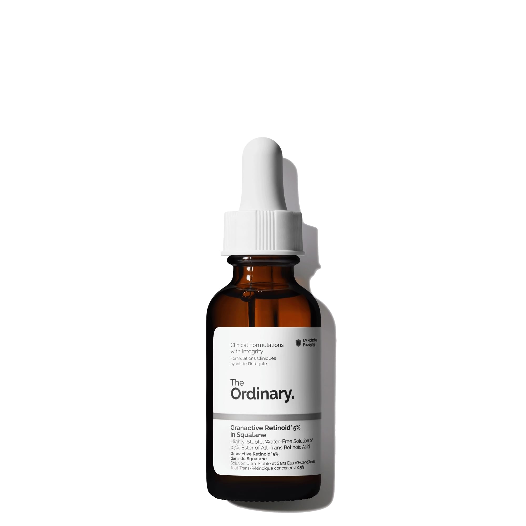 The Ordinary Granactive Retinoid 5% in Squalane, Advanced Anti-Aging Retinoid with Hydration Support for Dry and Mature Skin, 1 Fl Oz