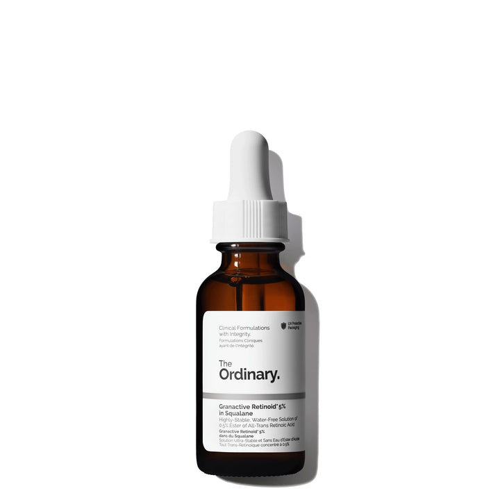 The Ordinary Granactive Retinoid 5% in Squalane, Advanced Anti-Aging Retinoid with Hydration Support for Dry and Mature Skin, 1 Fl Oz