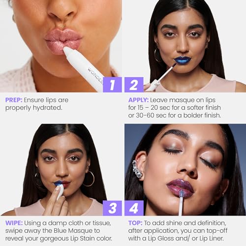 Wonderskin Wonder Blading Lip Stain Peel Off Masque - Long Lasting, Waterproof and Transfer Proof Pink Lip Tint, Matte Finish Peel Off Makeup (Romance Masque)
