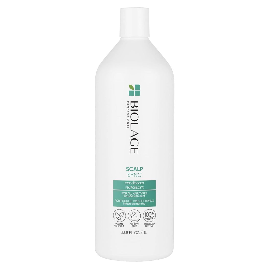Biolage Scalp Sync Universal Conditioner - Hydrating for All Scalp Types, Lightweight Conditioning, With Fermented Tea Blend & Glycolic Acid, Vegan & Paraben-Free, 33.8 Fl Oz, Packaging May Vary