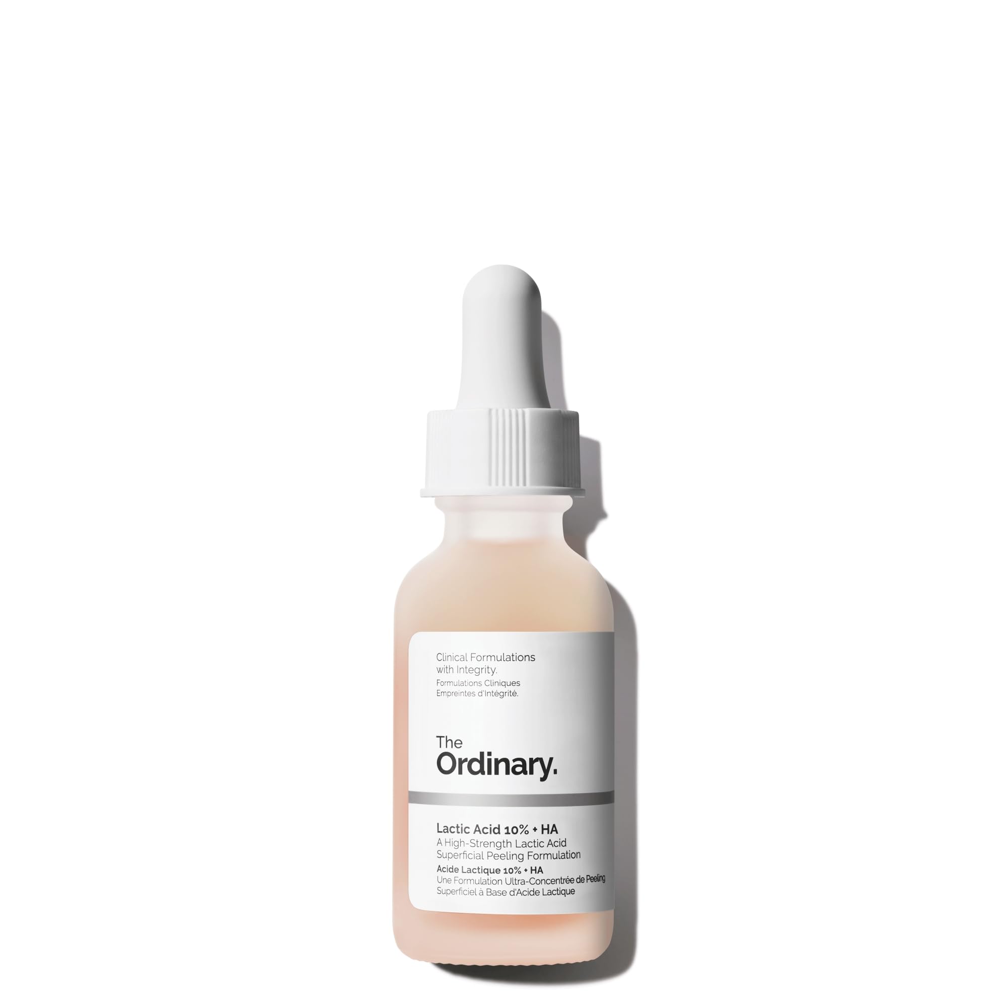 The Ordinary Lactic Acid 10% + HA 2%, High-Strength Exfoliating Serum for Smoother, Brighter Skin, 1 Fl Oz
