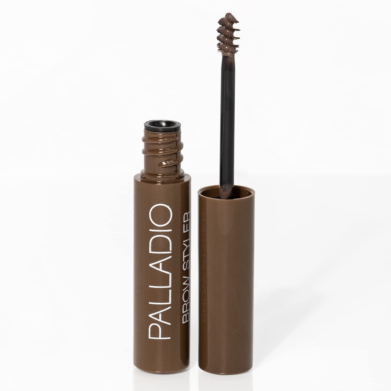 Palladio Brow Styler Tinted Gel, Innovative Formula, Holds and Grooms Brows, Brow Setter, Tinted Natural Look, Lightweight, Multi-Purpose Conditioning Formula, Medium/Dark