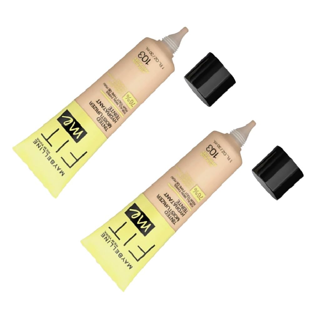 Maybelline New York Pack of 2 Fit Me Tinted Moisturizer, 103