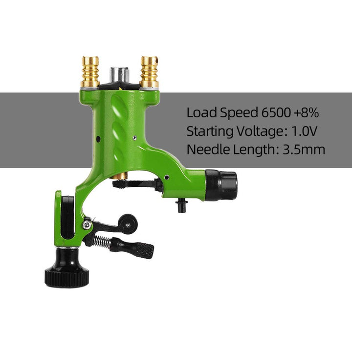 Rotary Tattoo Machine Gun, ATOMUS Tattoo Liner Shader Motor Body Art Dragonfly Machine Motor Gun for Tattoo Artist (Green)