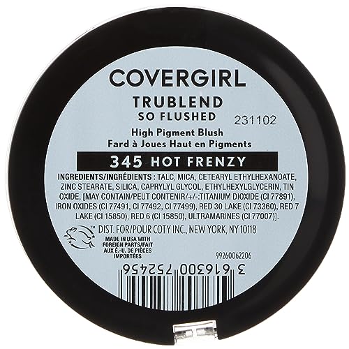 COVERGIRL Trueblend so Flushed High Pigment Blush & Bronzer, 345 - Hot & Frenzy, 0.33 Oz