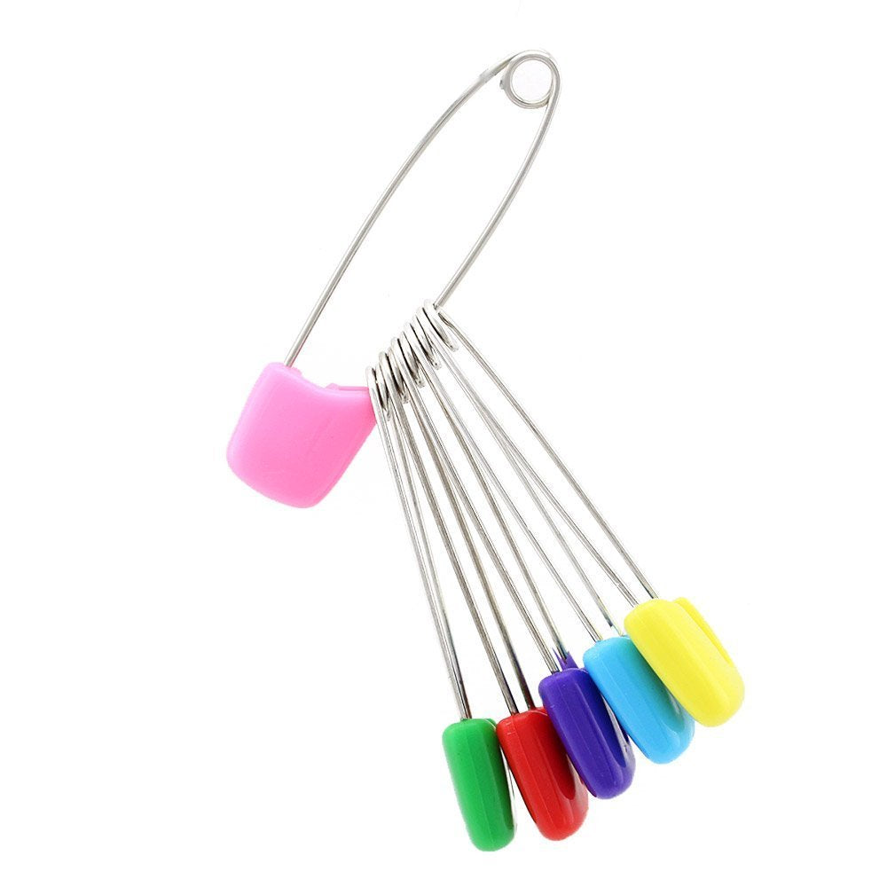 SPHTOEO 50PCS Cloth Diaper Pins Stainless Steel Traditional Safety Pin