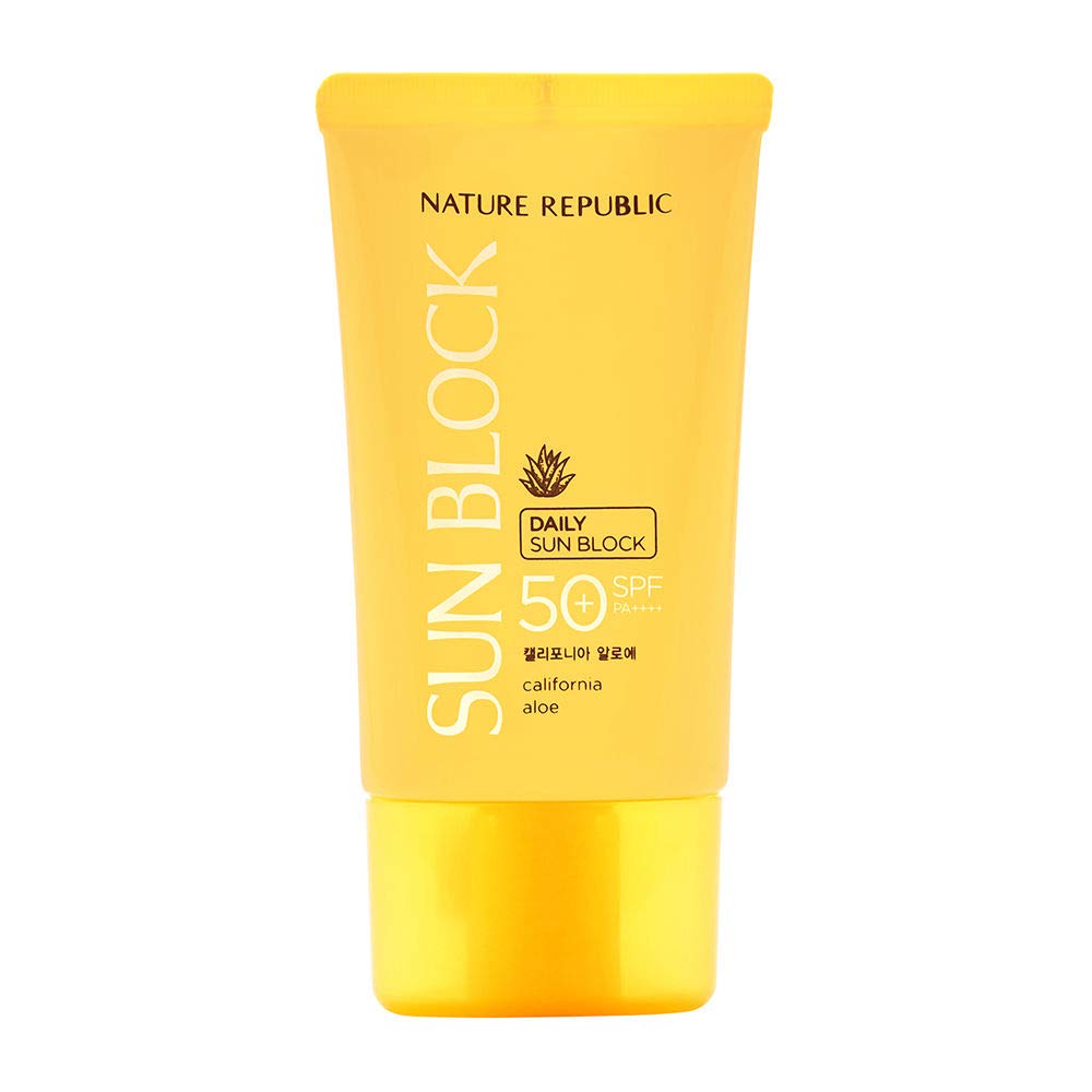 Nature Republic, Daily Sun Block, California Aloe, SPF 50+ PA++++, 1.92 fl oz (57 ml)