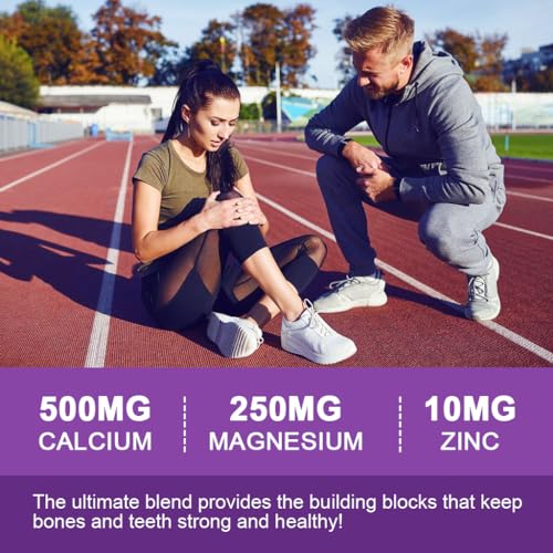 Sugar Free Calcium Magnesium Zinc Gummies with Elderberry and Sea Moss, Calcium Magnesium 2:1, Magnesium Glycinate, Potassium and Vitamin D3 for Bones, Muscles, Calm Mood & Sleep Support, 60 Gummies