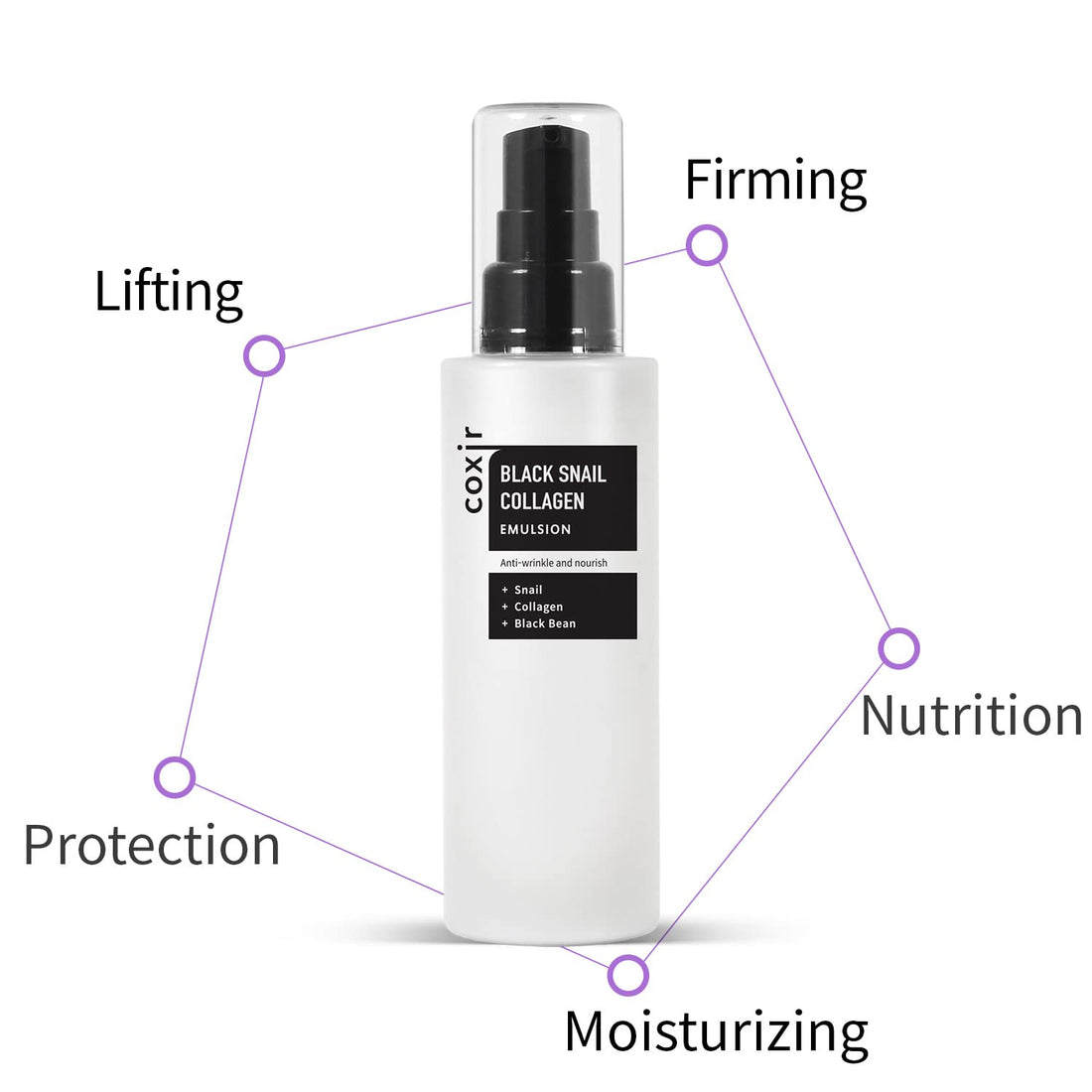 COXIR Black Snail Collagen Emulsion 100ml