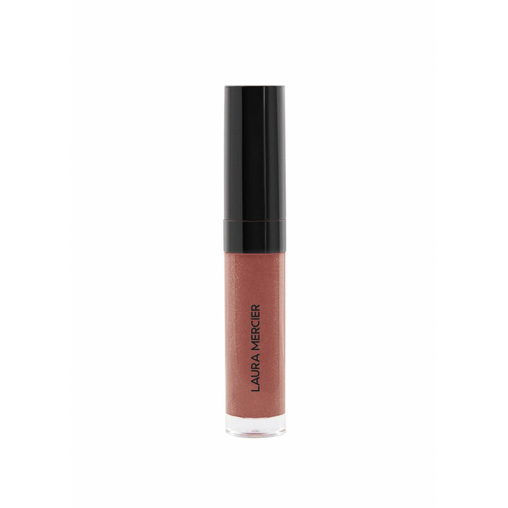 Laura Mercier Lip Glacé Balm Gloss, High-Shine Finish, 24HR Moisture, Improves Hydration, Smooth and Even Application, Infused with Jojoba Oil, 35 Crème Brûlée