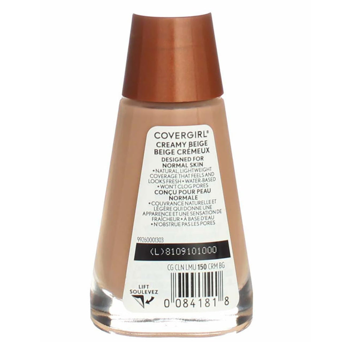 CoverGirl Clean Foundation, Normal Skin, Creamy Beige 150