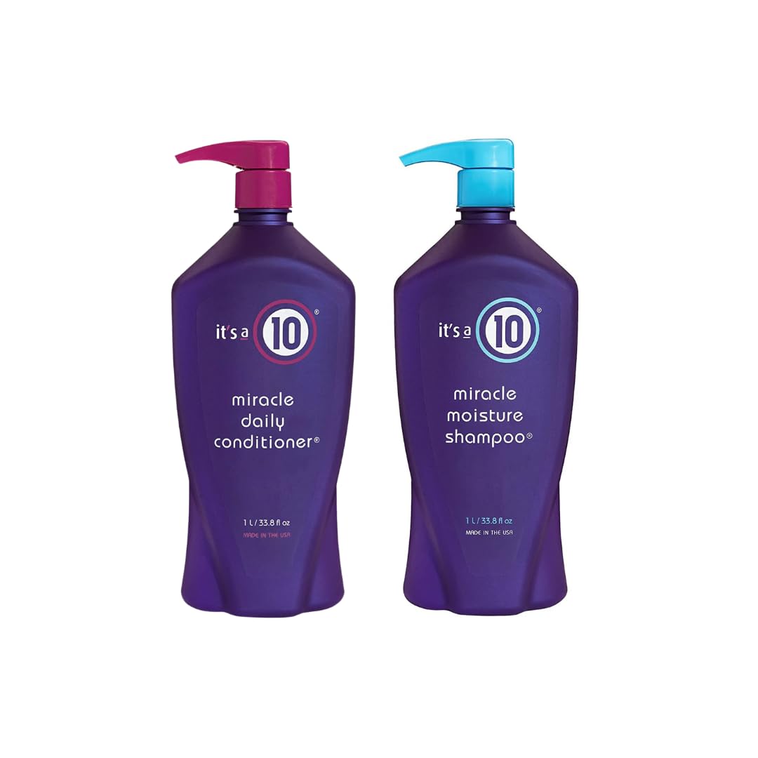It's A 10 Miracle Moisture Shampoo 33.8 Oz & Daily Conditioner 33.8 Oz Duo.
