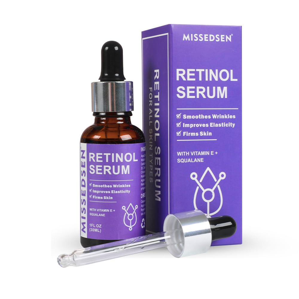 Retinol Serum for Face with Vitamin E & Squalane Nourishing and Moisturizing Firming Suitable For Liquid Late-night People Sensitive Skin1floz/30ml